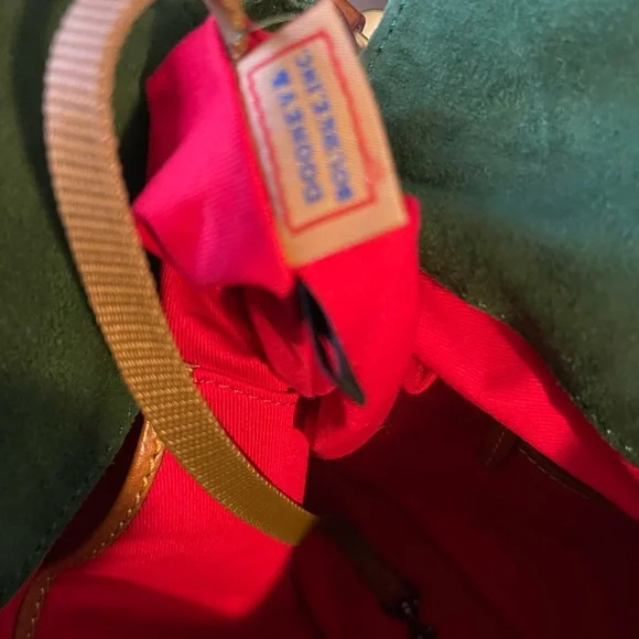 Dooney & Bourke Florentine Satchel Leather Tote Bag natural excellent condition - Picture 12 of 16